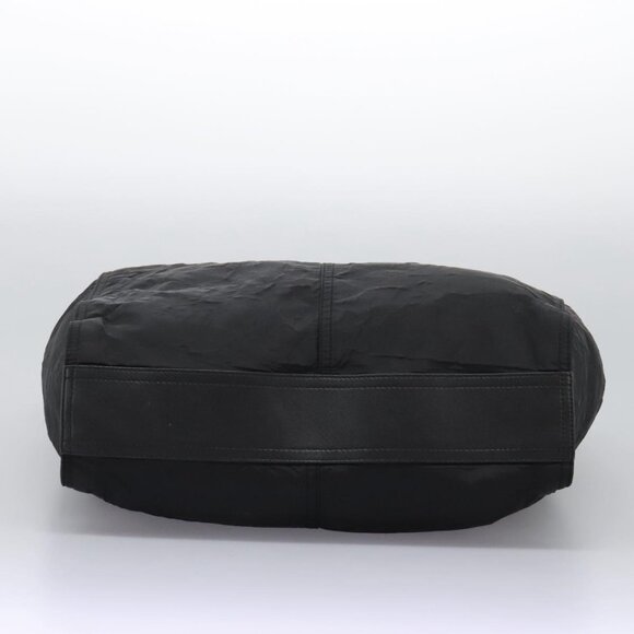 BURBERRY Nova Check Tote Bag Nylon Black Silver Auth ep7664 - Picture 6 of 16